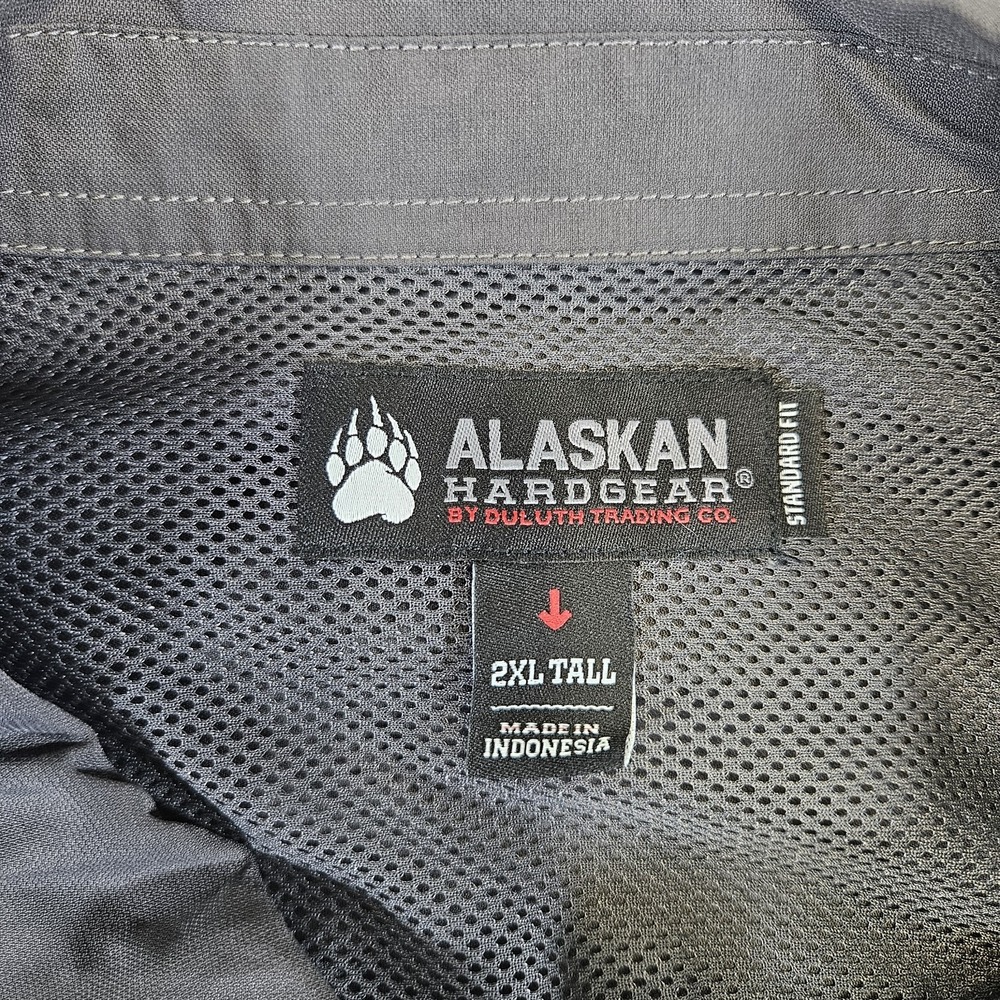 Alaskan Hardgear Tech Shirt Mens 2XL Gray Hiking Fishing Outdoor Long Sleeve - Picture 3 of 12